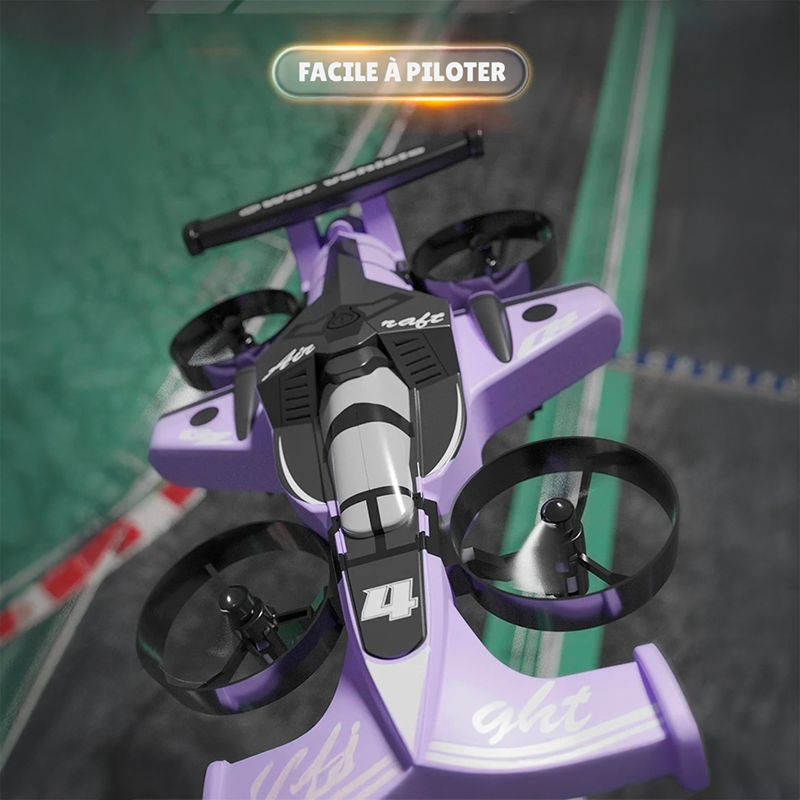 Drone 2 en 1 : Voiture et Avion Télécommandé