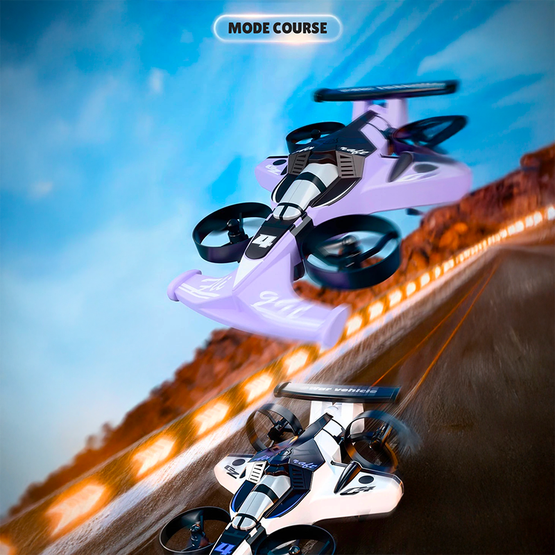 Drone 2 en 1 : Voiture et Avion Télécommandé